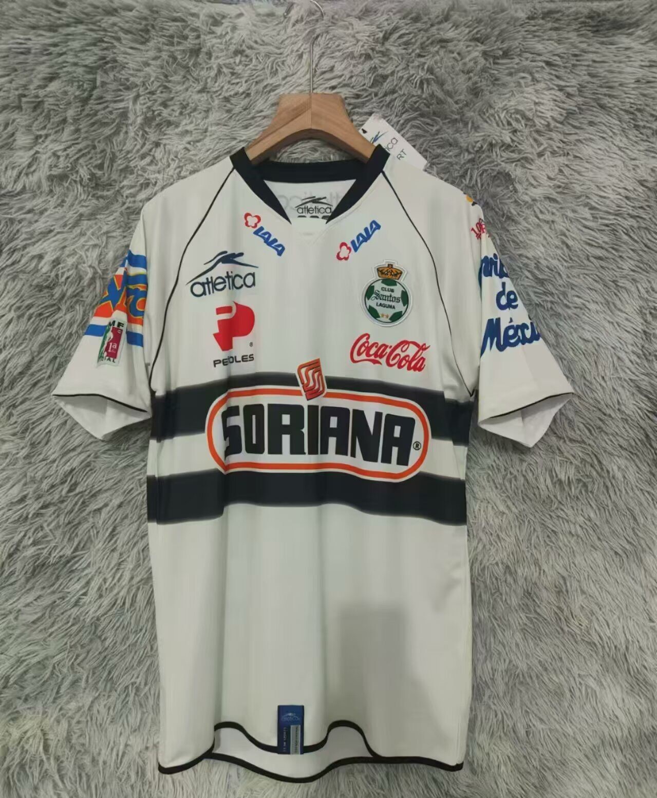 AAA Quality Santos Laguna 07/08 Away White Soccer Jersey